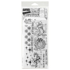 Tim Holtz Clear Stamps and Stencil Blueprint Christmas 1, Twinkle, Flurries thmm191