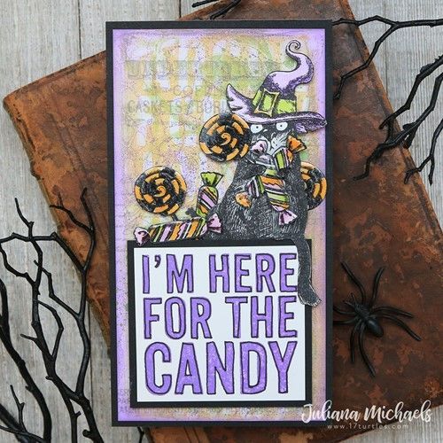 Tim Holtz Clear Stamps and Stencil Bold Frights, Crossbones and Batground thmm146 candy