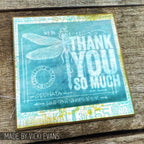 Tim Holtz Clear Stamps and Stencil Bold Sayings, Grid Dot and Diamonds thmm140 thanks