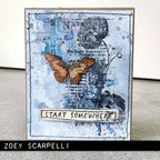Tim Holtz Clear Stamps and Stencil Botanic Collage, Plus and Focus thmm160 blooms