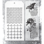 Tim Holtz Clear Stamps and Stencil Botanic Collage, Plus and Focus thmm160 product image