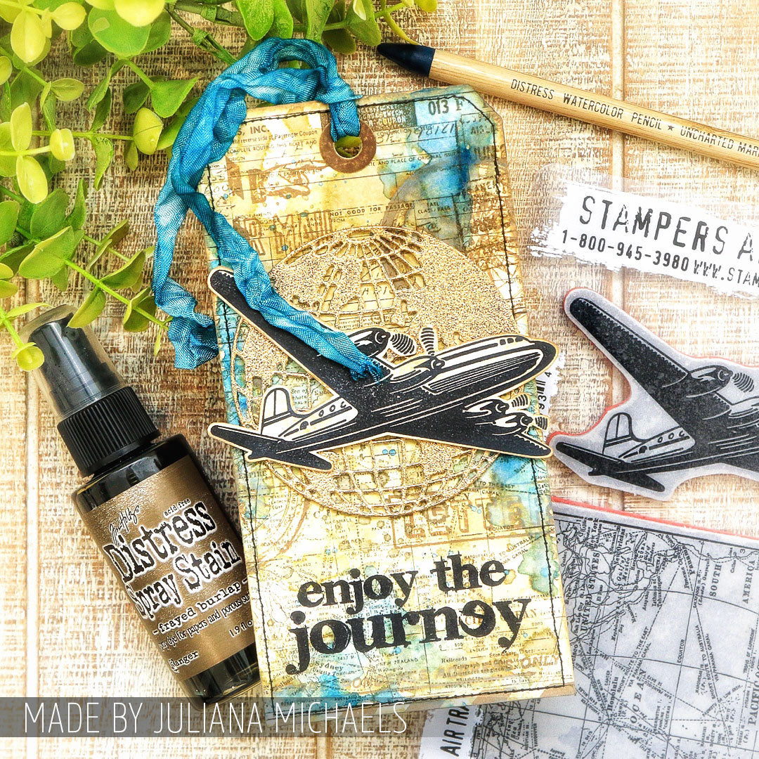 Tim Holtz Clear Stamps and Stencil Correspondence, Direction and Shifter Stars thmm141 globe