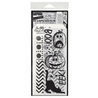 Tim Holtz Clear Stamps and Stencil Eek A Boo, Dotted Line, Zigzag thmm195
