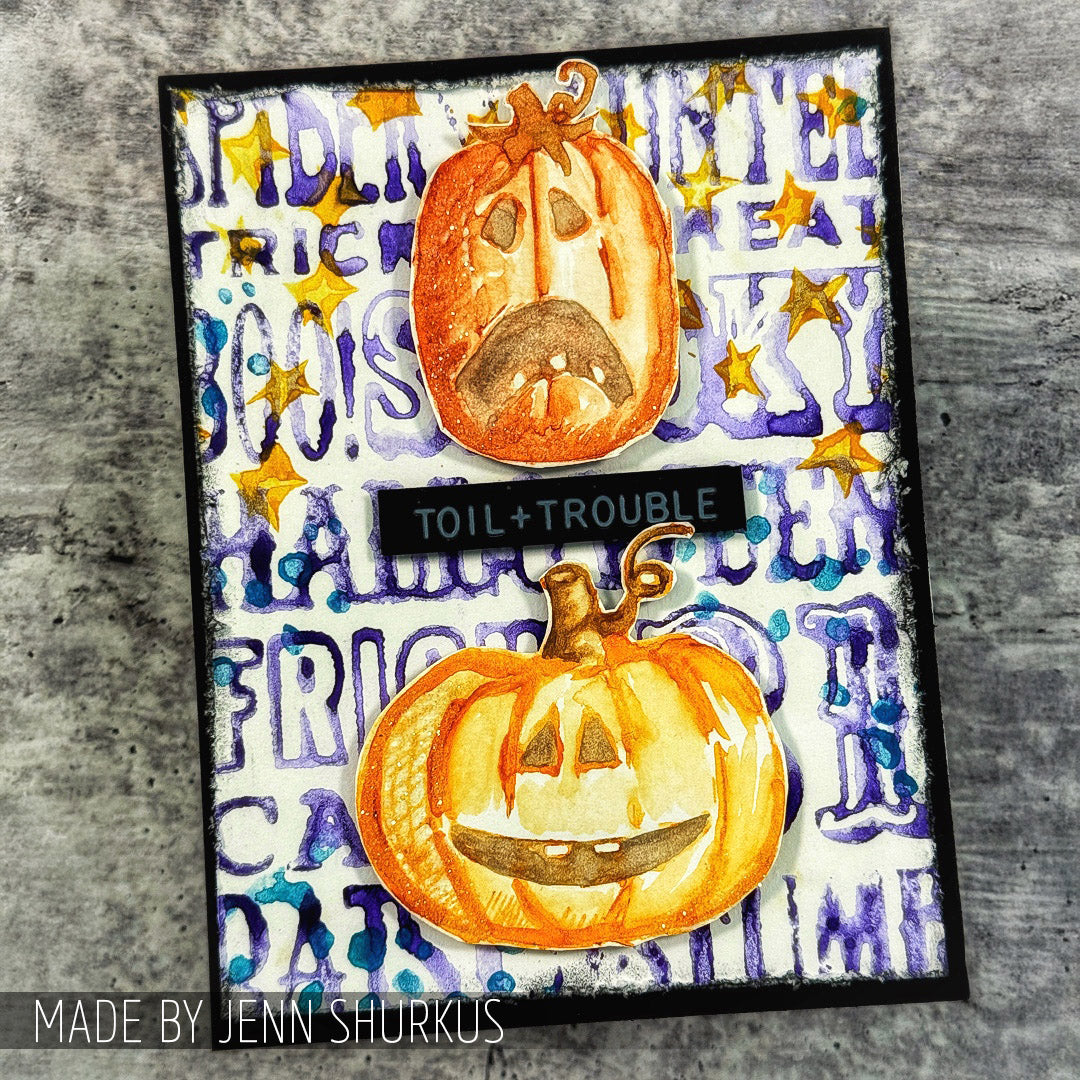 Tim Holtz Clear Stamps and Stencil Eek A Boo, Dotted Line, Zigzag thmm195 stars