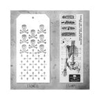 Tim Holtz Clear Stamps and Stencil Examination, Crossbones and Crossed thmm129 product image