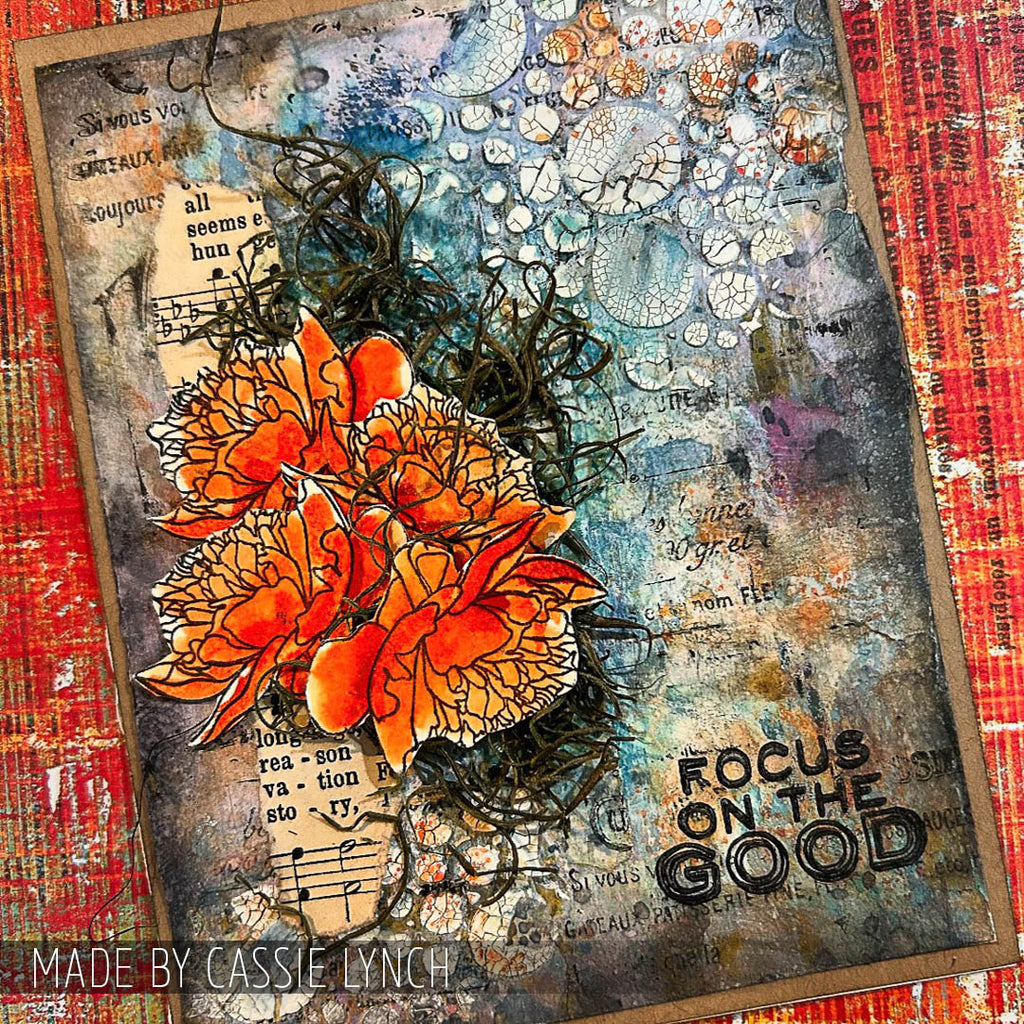 Tim Holtz Clear Stamps and Stencil Flower Garden, Bubbles and Gingham thmm124 bubbles