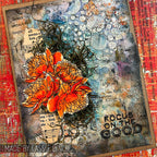 Tim Holtz Clear Stamps and Stencil Flower Garden, Bubbles and Gingham thmm124 bubbles