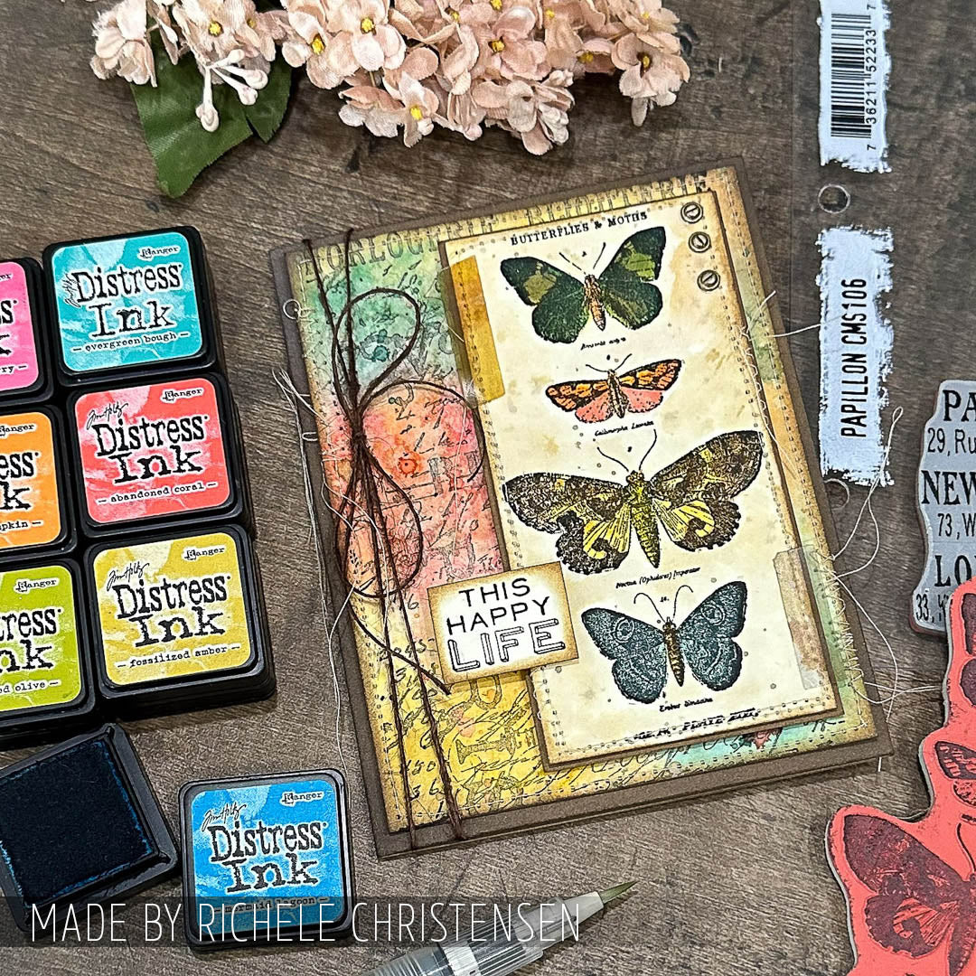 Tim Holtz Clear Stamps and Stencil Flower Garden, Bubbles and