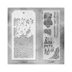 Tim Holtz Clear Stamps and Stencil Fragments, Grime and Crackle thmm123 product image