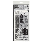 Tim Holtz Clear Stamps and Stencil Ghost Town, Grime, Shatter thmm194