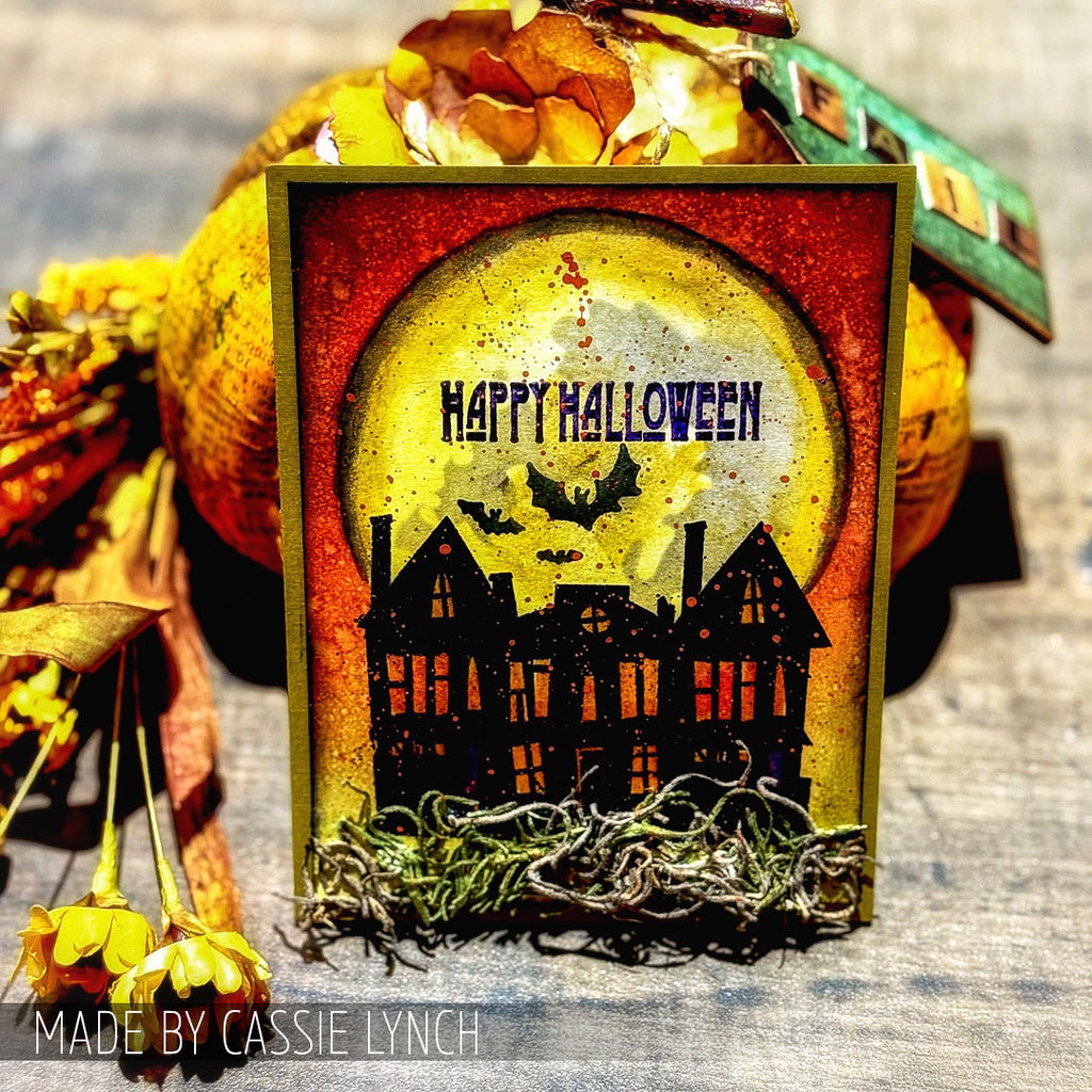 Tim Holtz Clear Stamps and Stencil Ghost Town, Grime, Shatter thmm194 bats