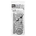 Tim Holtz Clear Stamps and Stencil Great Outdoors, Woodgrain and Gingham thmm157