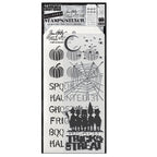 Tim Holtz Clear Stamps and Stencil Halloween Cutouts, Pumpkins, Halloween thmm203