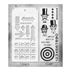 Tim Holtz Clear Stamps and Stencil Inquisitive, Arrows and Dotted Line thmm139 product image