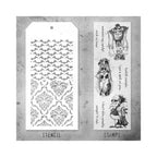 Tim Holtz Clear Stamps and Stencil Monster Reunion, Batground and Gothic thmm126 product image