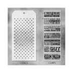 Tim Holtz Clear Stamps and Stencil Motivation 1, Gradient Dot and Gradient Square thmm117 product image