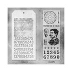 Tim Holtz Clear Stamps and Stencil Noble Gent, Halftone and Digits thmm118 product image