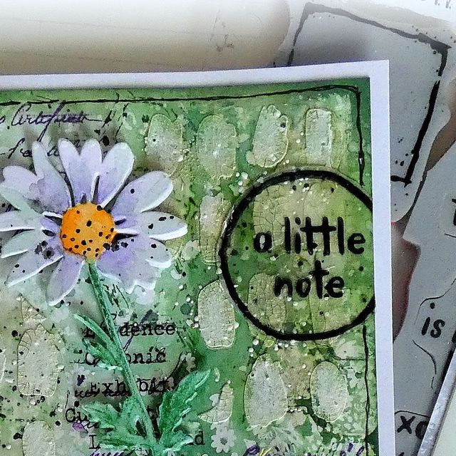 Tim Holtz Clear Stamps and Stencil Note Quotes, Brush Mark and Brush Arch thmm184 note