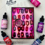 Tim Holtz Clear Stamps and Stencil Note Quotes, Brush Mark and Brush Arch thmm184 xoxo