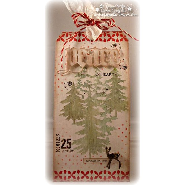 Tim Holtz Clear Stamps and Stencil Noteworthy, Blossom and Polkadot thmm113 peace tag