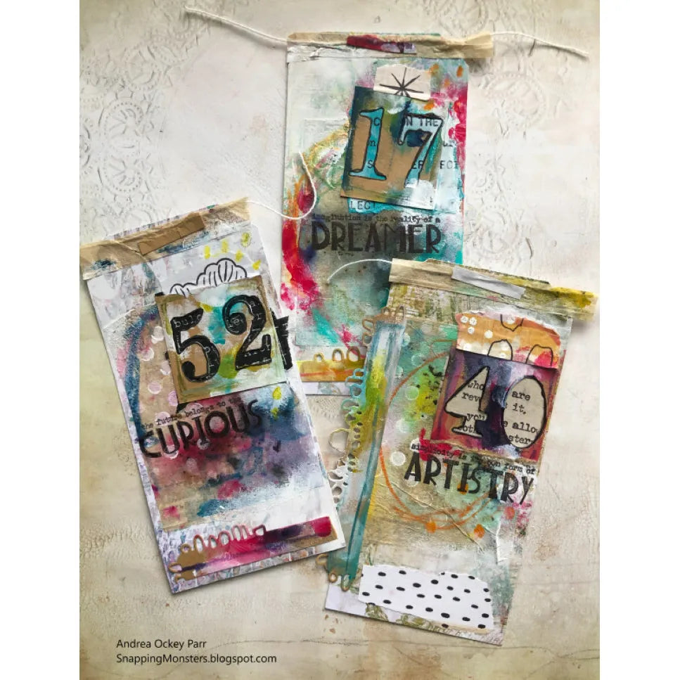 Tim Holtz Clear Stamps and Stencil Observations, Gears and Countdown thmm137 numbers | color-code:ALT01