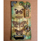 Tim Holtz Clear Stamps and Stencil Papillion, Nordic, Scribble thmm120 butterflies