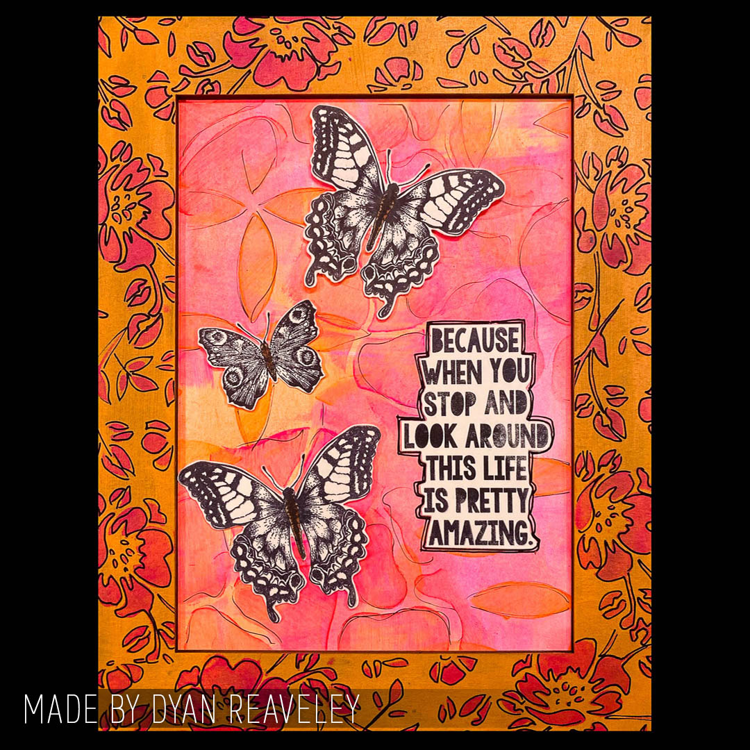 Tim Holtz Clear Stamps and Stencil Perspective, Flourish and Latticework thmm115 amazing
