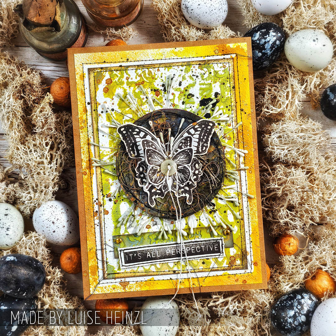 Tim Holtz Clear Stamps and Stencil Perspective, Flourish and