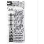 Tim Holtz Clear Stamps and Stencil Sketch Greenery, Plaid and Nordic thmm132