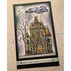 Tim Holtz Clear Stamps and Stencil Sketch Manor, Crackle and Rosette thmm149 manor