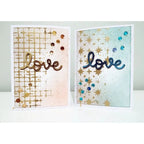 Tim Holtz Clear Stamps and Stencil Vintage Christmas, Starry, Tiny Poinsettia thmm180 love