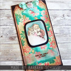 Tim Holtz Clear Stamps and Stencil Vintage Christmas, Starry, Tiny Poinsettia thmm180 santa