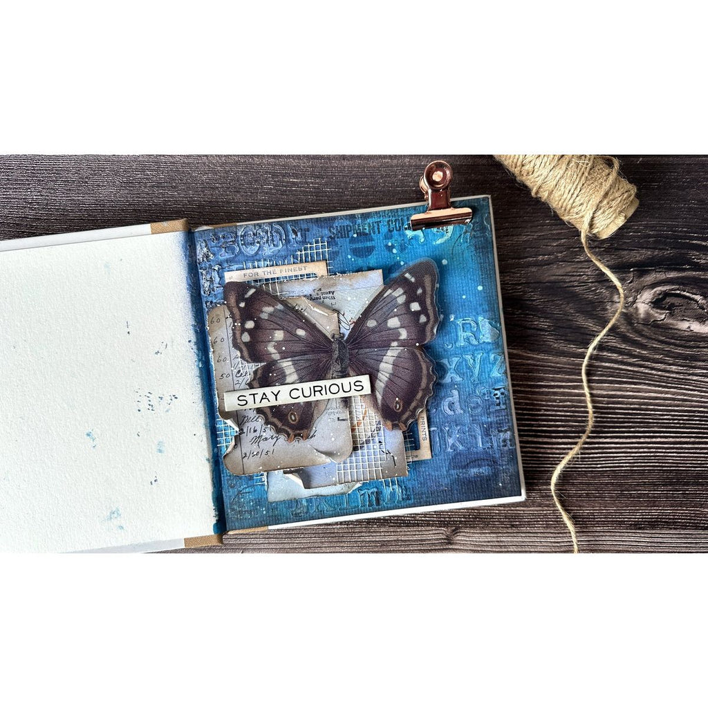 Tim Holtz Clear Stamps and Stencil Wildflowers, Mesh and Typo thmm121 nature | color-code:ALT01