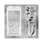 Tim Holtz Clear Stamps and Stencil Wildflowers, Mesh and Typo thmm121 product image
