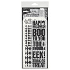 Tim Holtz Clear Stamps and Stencils Bold Frights, Harlequin, Dotted thmm169