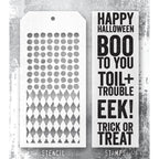 Tim Holtz Clear Stamps and Stencils Bold Frights, Harlequin, Dotted thmm169 product image