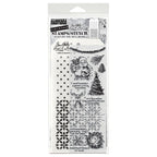 Tim Holtz Clear Stamps and Stencils Darling Christmas, Polkadot, Nordic thmm174