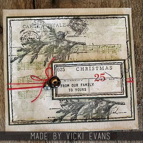 Tim Holtz Clear Stamps and Stencils Department Store, Tinsel, Sparkle thmm177 christmas