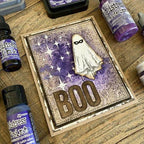Tim Holtz Clear Stamps and Stencils Department Store, Tinsel, Sparkle thmm177 ghost