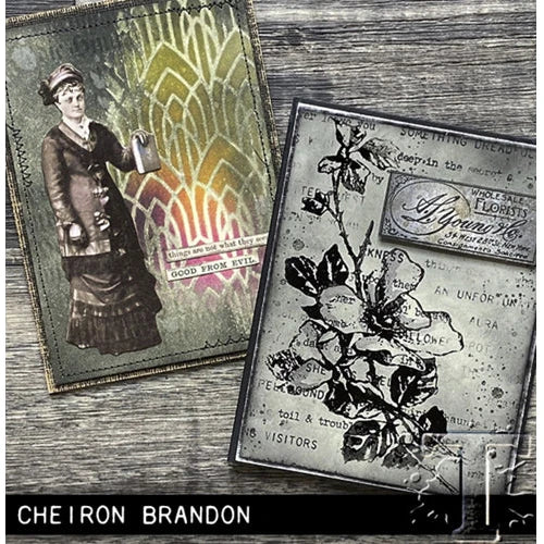 Tim Holtz Clear Stamps and Stencils Festive Collage, Deco Arch, Diamond Dots thmm175 old fashioned