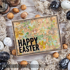 Tim Holtz Clear Stamps and Stencils Spring Shadows, Gingham, and Dotted Line thmm163 happy easter