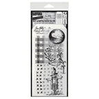 Tim Holtz Clear Stamps and Stencils The Scarecrow, Gingham, Stitches thmm170