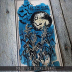 Tim Holtz Clear Stamps and Stencils The Scarecrow, Gingham, Stitches thmm170 bats