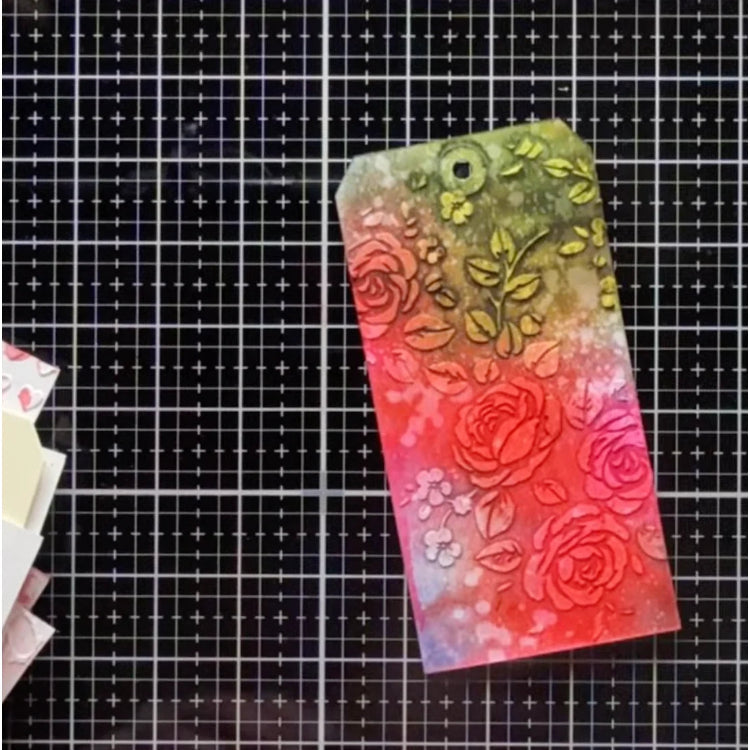 Tim Holtz Clear Stamps and Stencils Wicked Hipsters, Roses, Crossed thmm171 tag