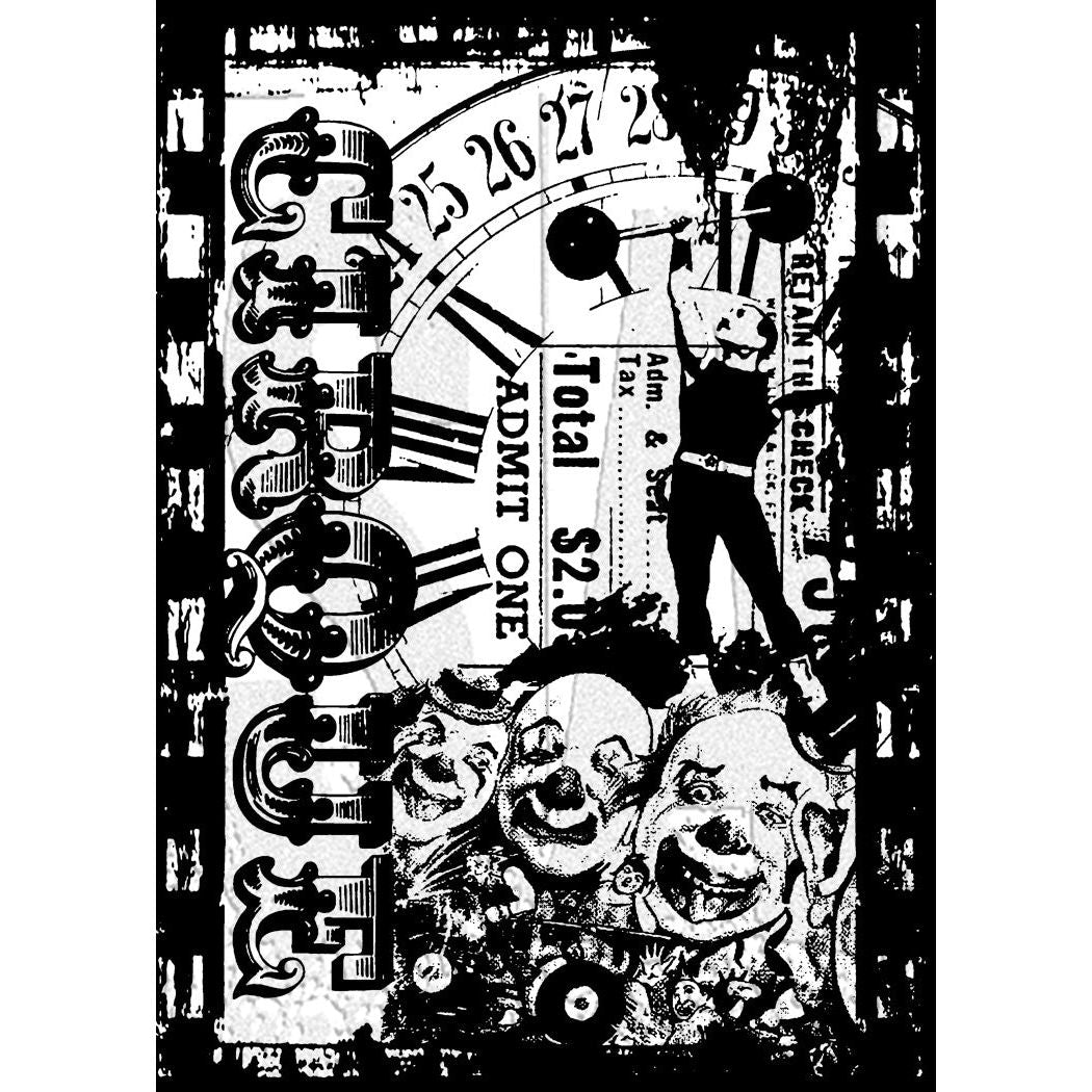 Tim Holtz Cling Rubber Components Stamp Circus Freak com034
