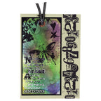 Tim Holtz Cling Rubber Components Stamp FAIRY GARDEN COM029 butterfly