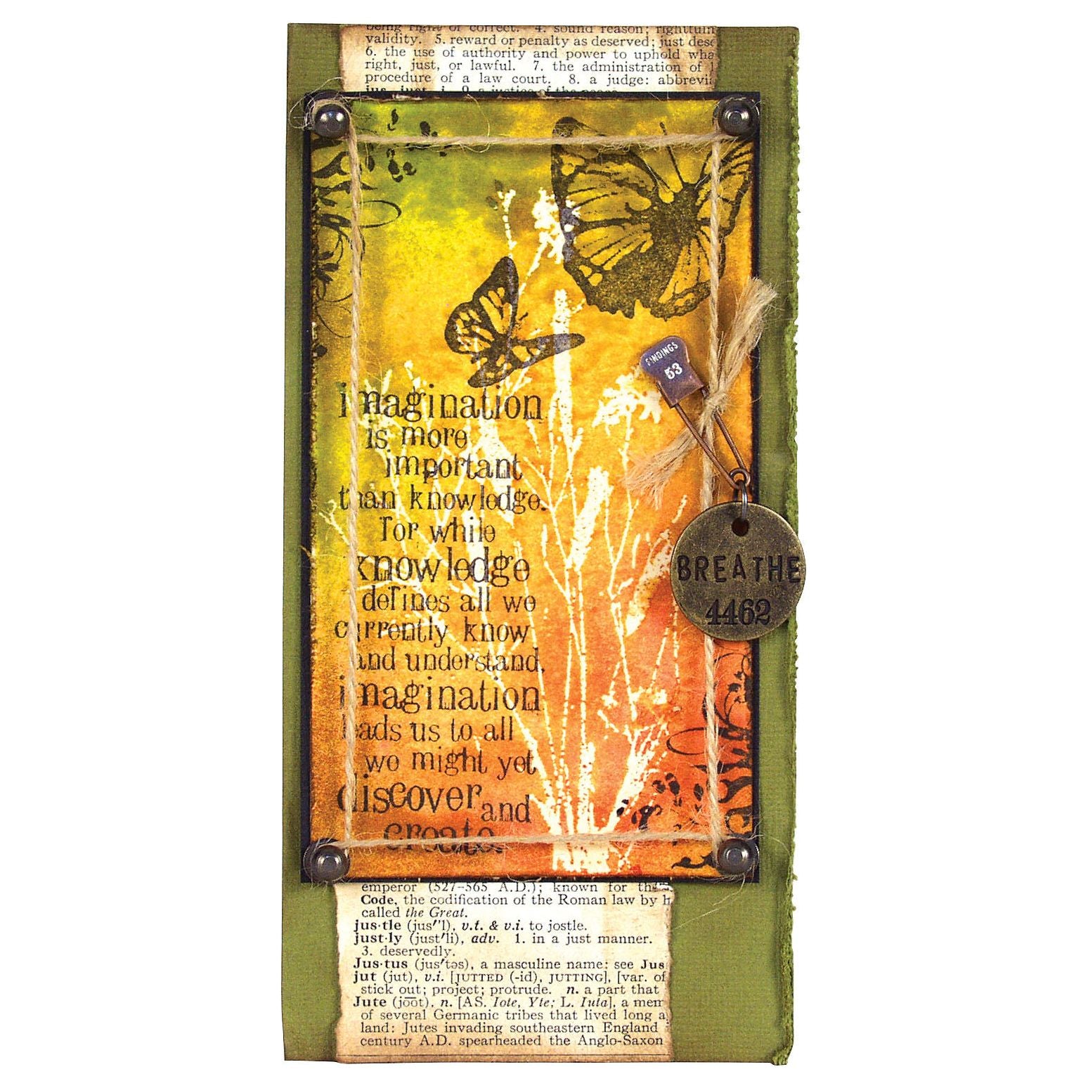 Tim Holtz Cling Rubber Components Stamp FLUTTER COM022 imagination