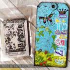 Tim Holtz Cling Rubber Components Stamp Fairy Garden com029 numbers