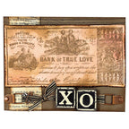 Tim Holtz Cling Rubber Components Stamp Love com002 money