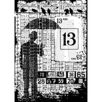 Tim Holtz Cling Rubber Components Stamp Optimist com023